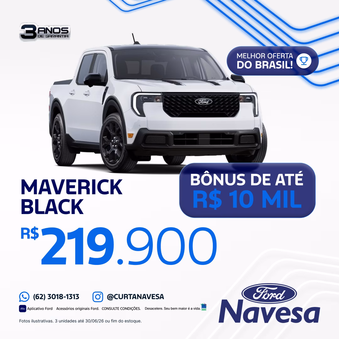 Ford Maverick Black Por apenas R$219.900