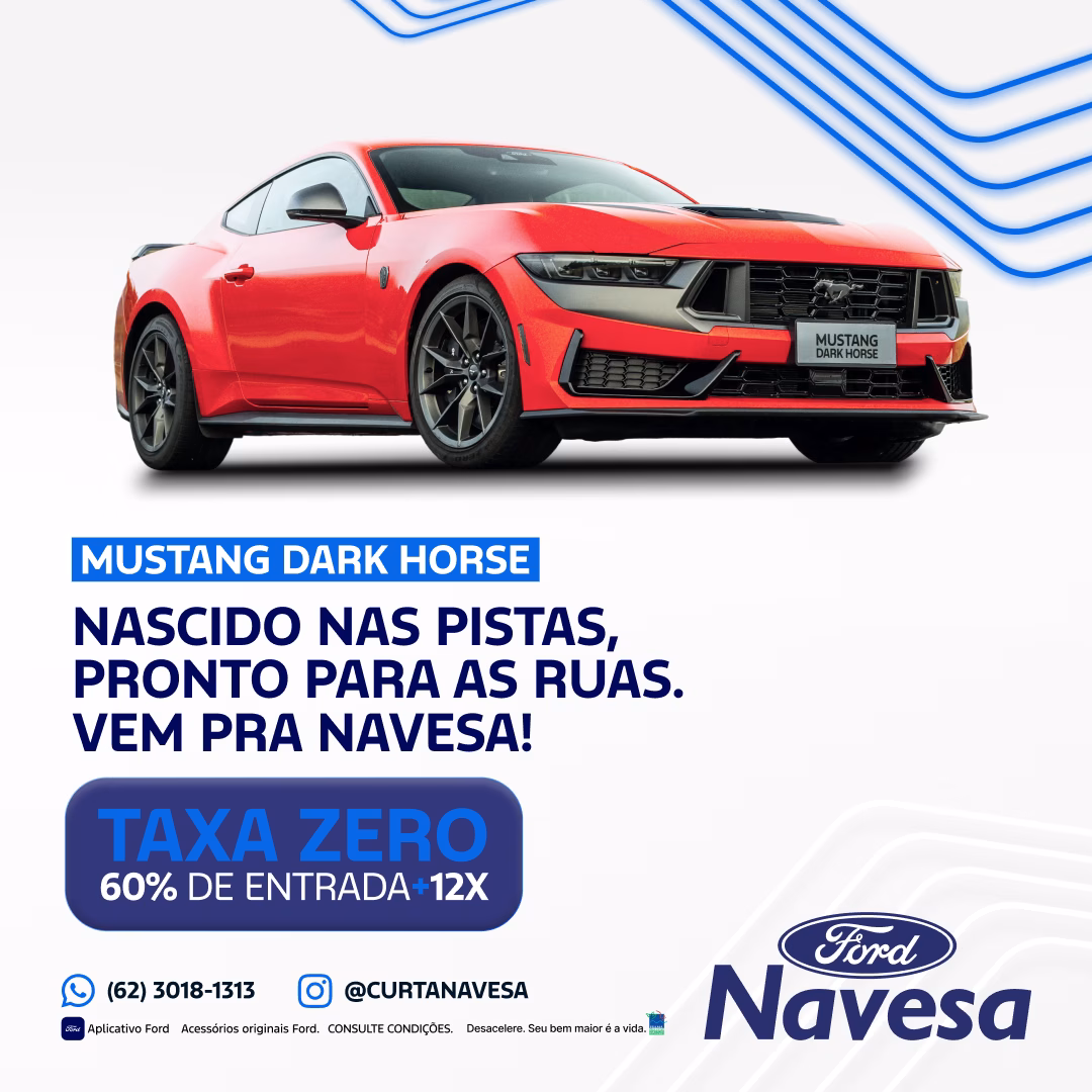 Ford Mustang Dark Horse 2025 Por apenas R$ 649.000 taxa zero 60% + 12x