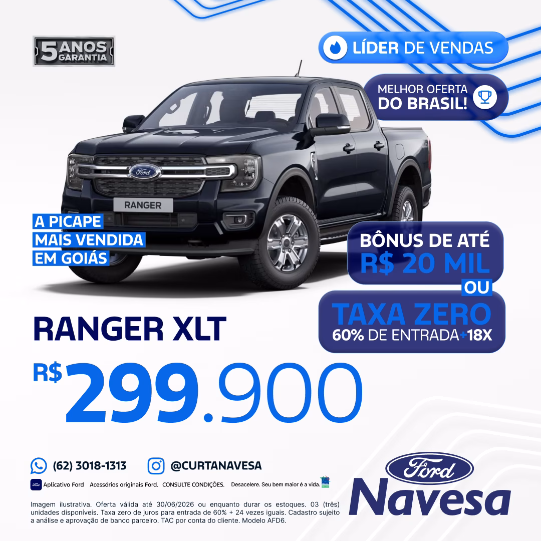 Ford Ranger XLT 3.0 V6 Turbo Diesel